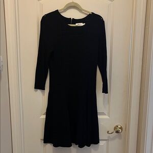 Eliza J Elegant Black Midi Dress